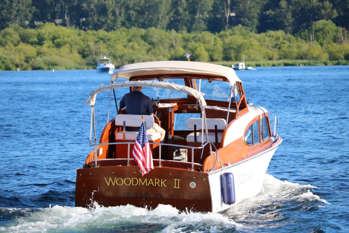The Woodmark boat out on Lake Washington